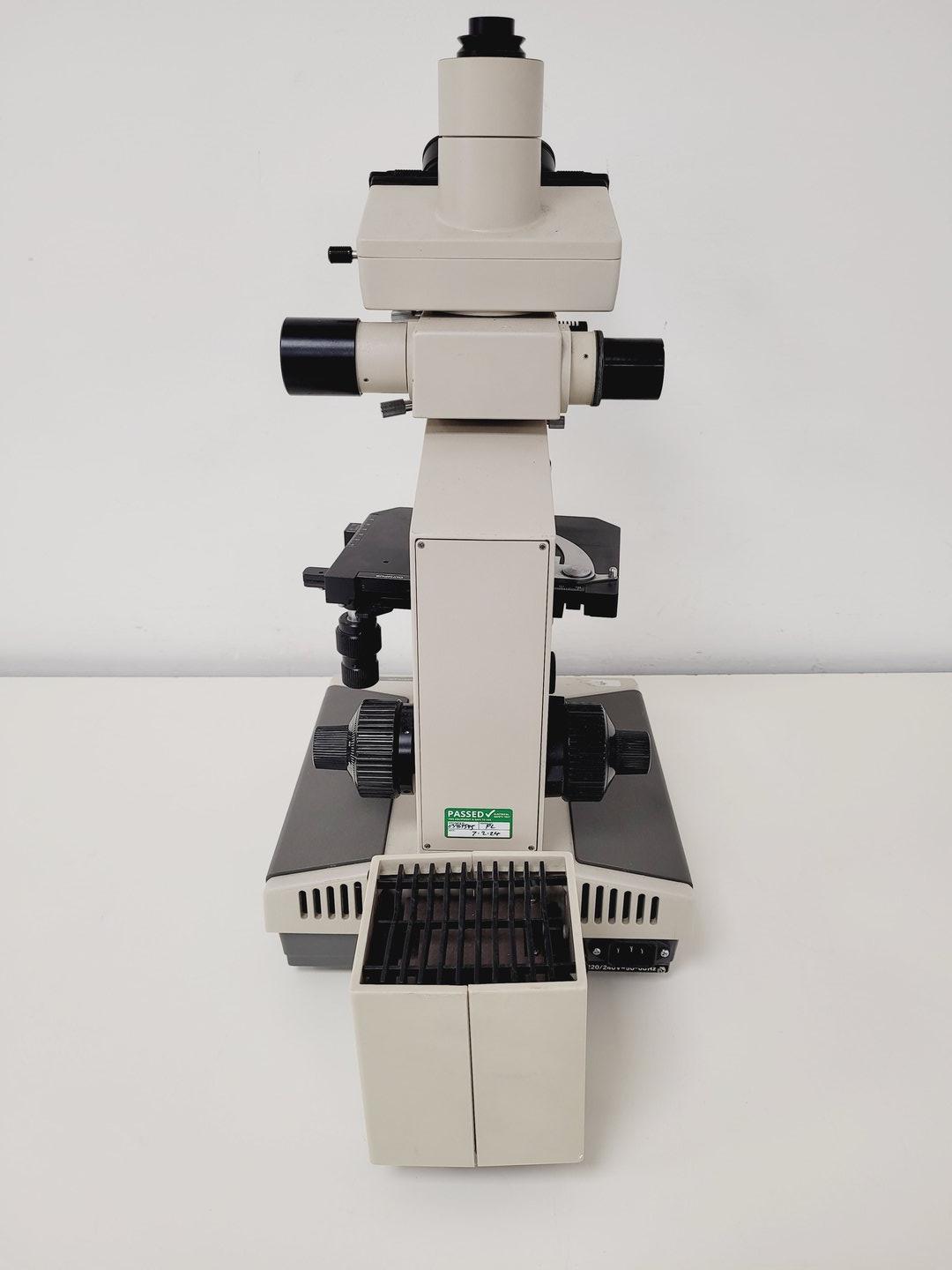 Image of Olympus BH-2 Trinocular Microscope w/ 5 Objectives DPlan, SPlan Lab