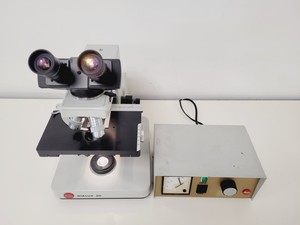 Thumbnail image of Leitz Wetzlar Dialux 20 Microscope w/ 3 x Objectives Phaco, Plan, NPL Lab