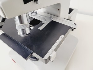 Thumbnail image of Leitz Wetzlar Dialux 20 Microscope w/ 3 x Objectives Phaco, Plan, NPL Lab