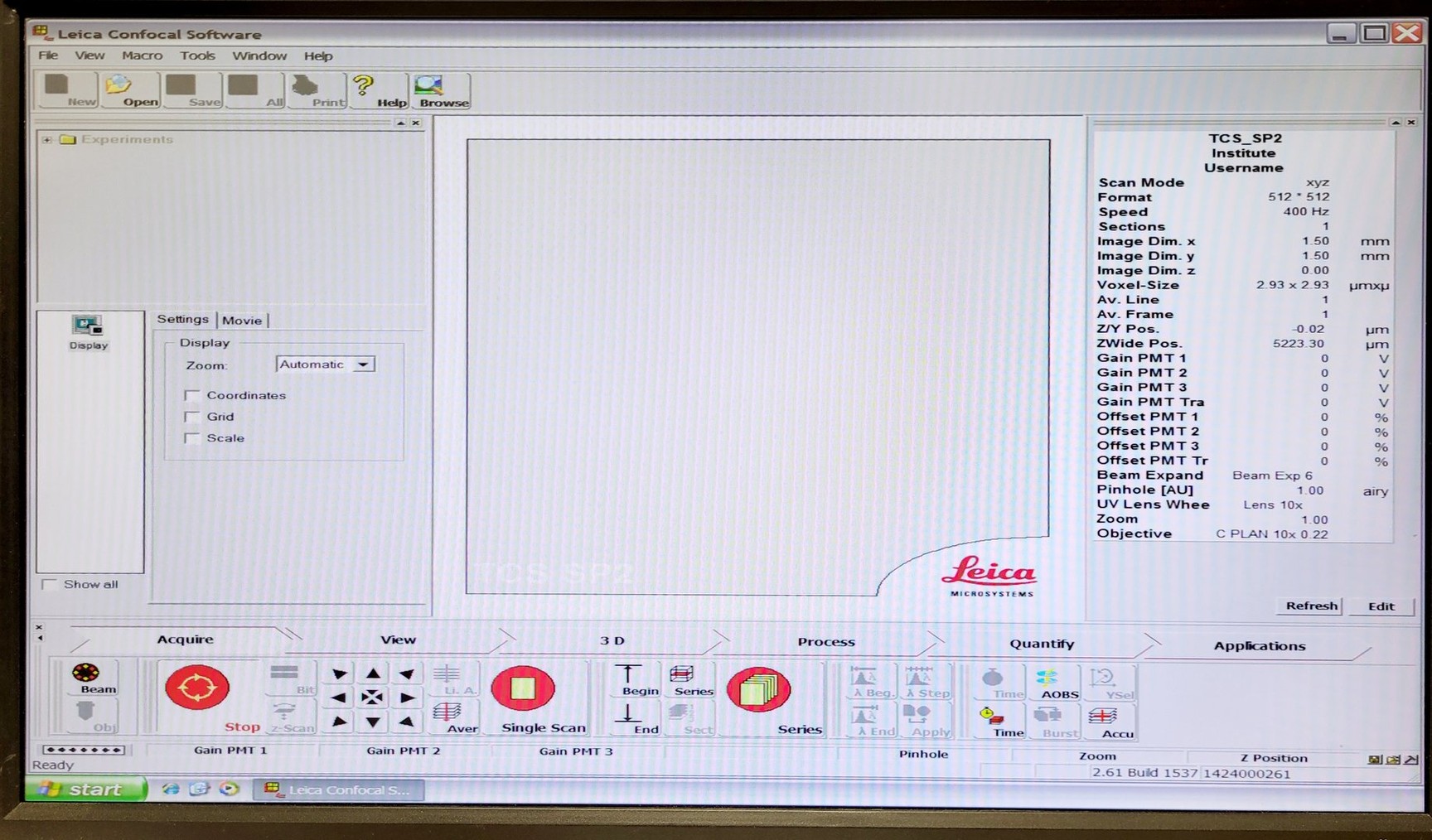 Image of Leica Microsystems Type - TCS SP2 Confocal Microscope System Lab