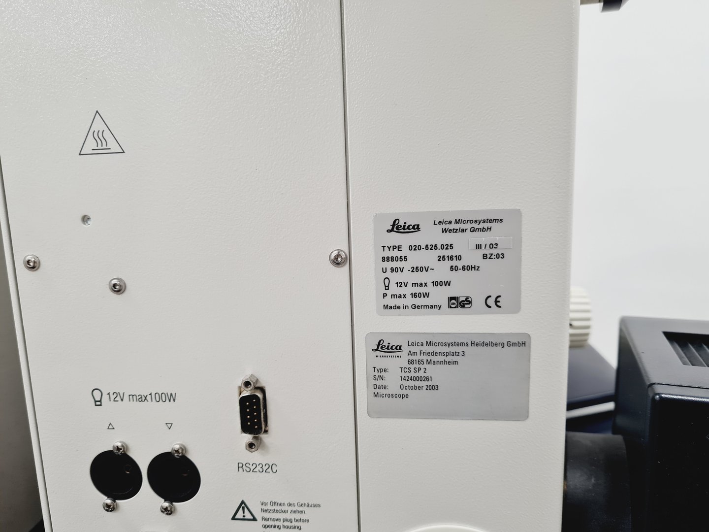 Image of Leica Microsystems Type - TCS SP2 Confocal Microscope System Lab