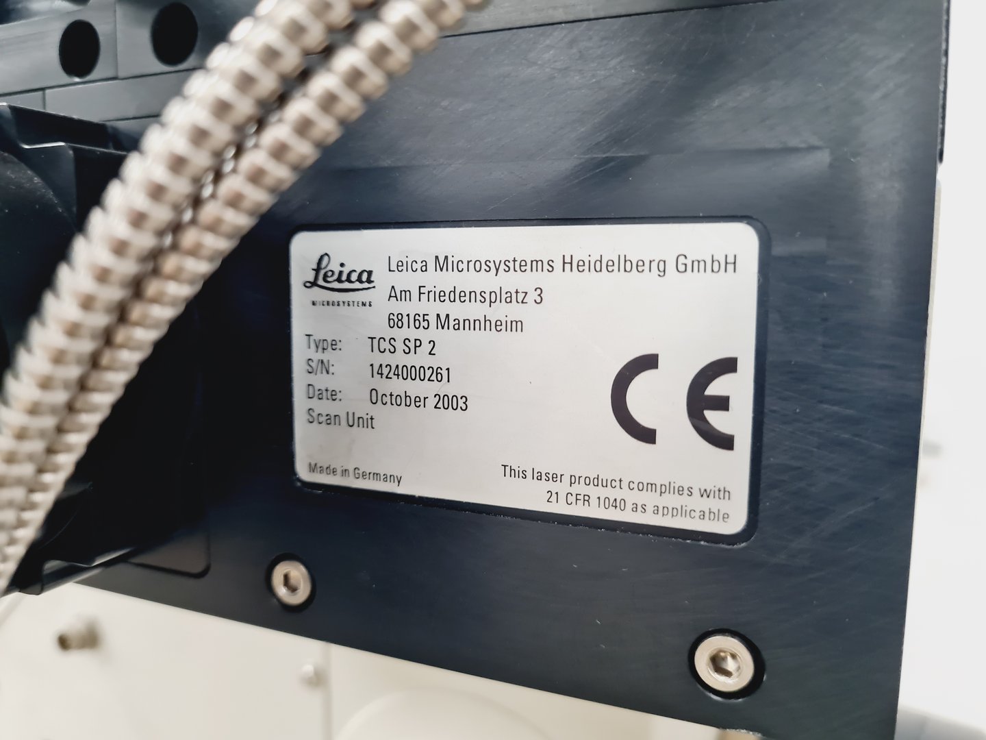 Image of Leica Microsystems Type - TCS SP2 Confocal Microscope System Lab