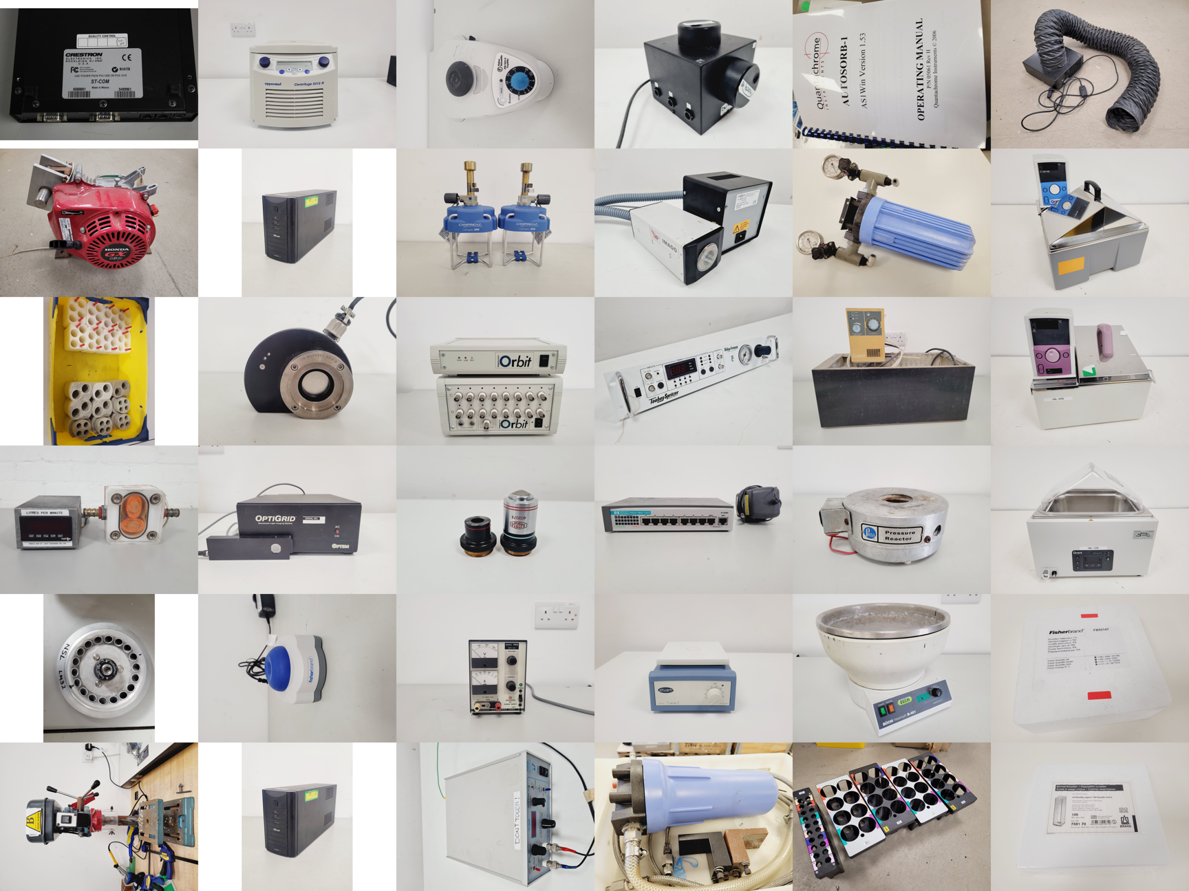 Image of Job Lot of Mixed Benchtop Lab Equipment - Eppendorf, Grant, Honda, Olympus, Parr