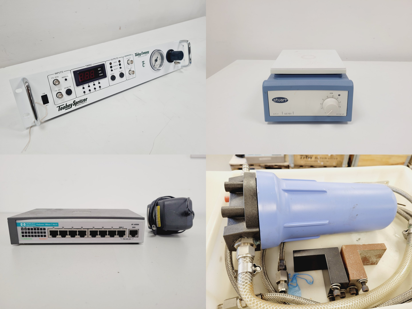 Image of Job Lot of Mixed Benchtop Lab Equipment - Eppendorf, Grant, Honda, Olympus, Parr