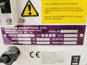 Thumbnail image of Shimazdu Kratos Analytical Axima-CFR Plus MALDI TOF Mass Spectrometer