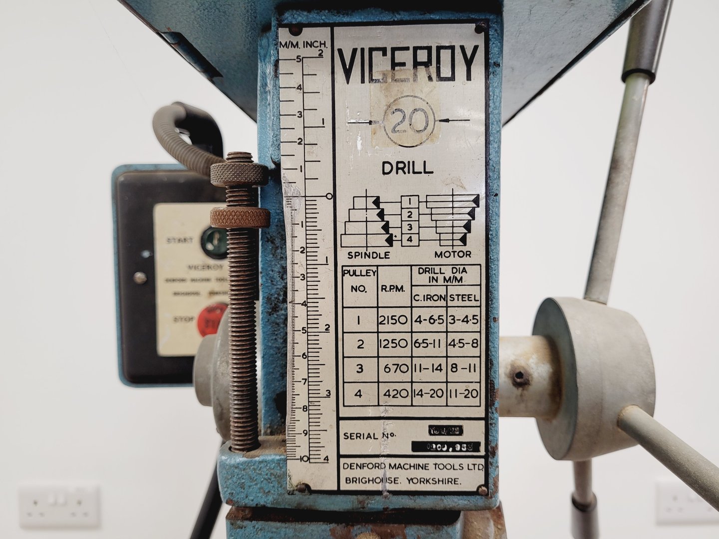 Image of Denford Machine Tools Ltd Viceroy Pillar Drill Lab