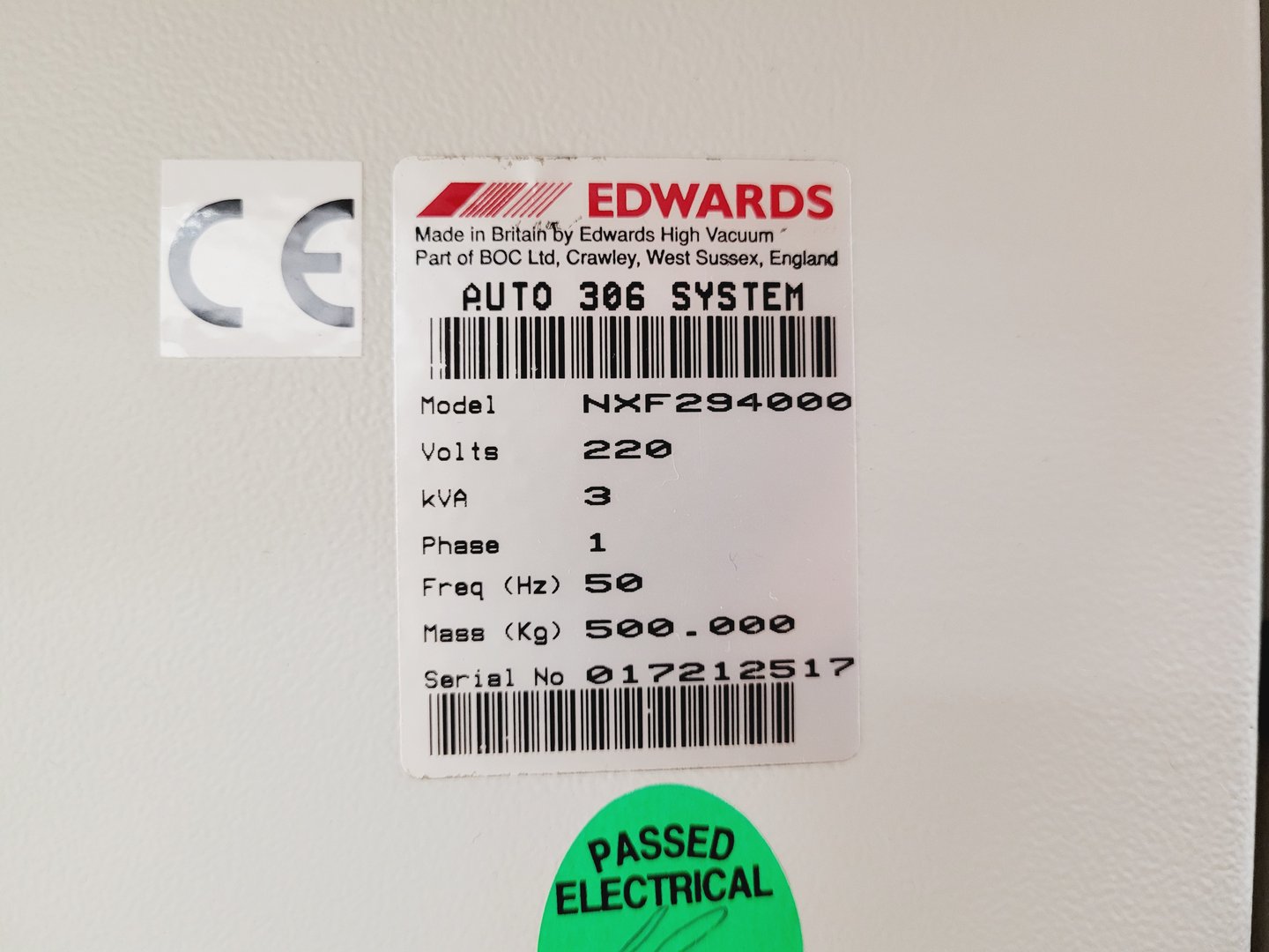 Image of Edwards Auto 306 Coating Thermal Evaporation System  Lab Faulty