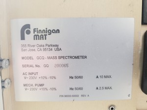 Thumbnail image of FInnigan MAT GCQ GC-MS System