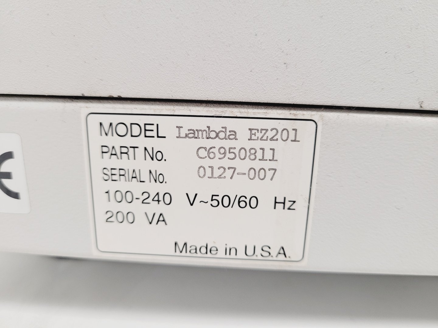 Image of Perkin Elmer Lambda EZ201 UV VIS Spectrophotometer Lamp Fault
