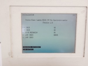 Thumbnail image of Perkin Elmer Lambda EZ201 UV VIS Spectrophotometer Lamp Fault