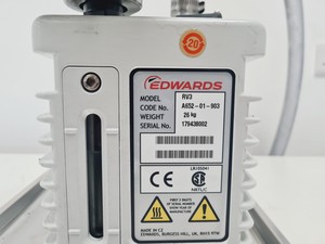 Thumbnail image of Edwards RV3 Rotary Vane Vacuum Pump Lab