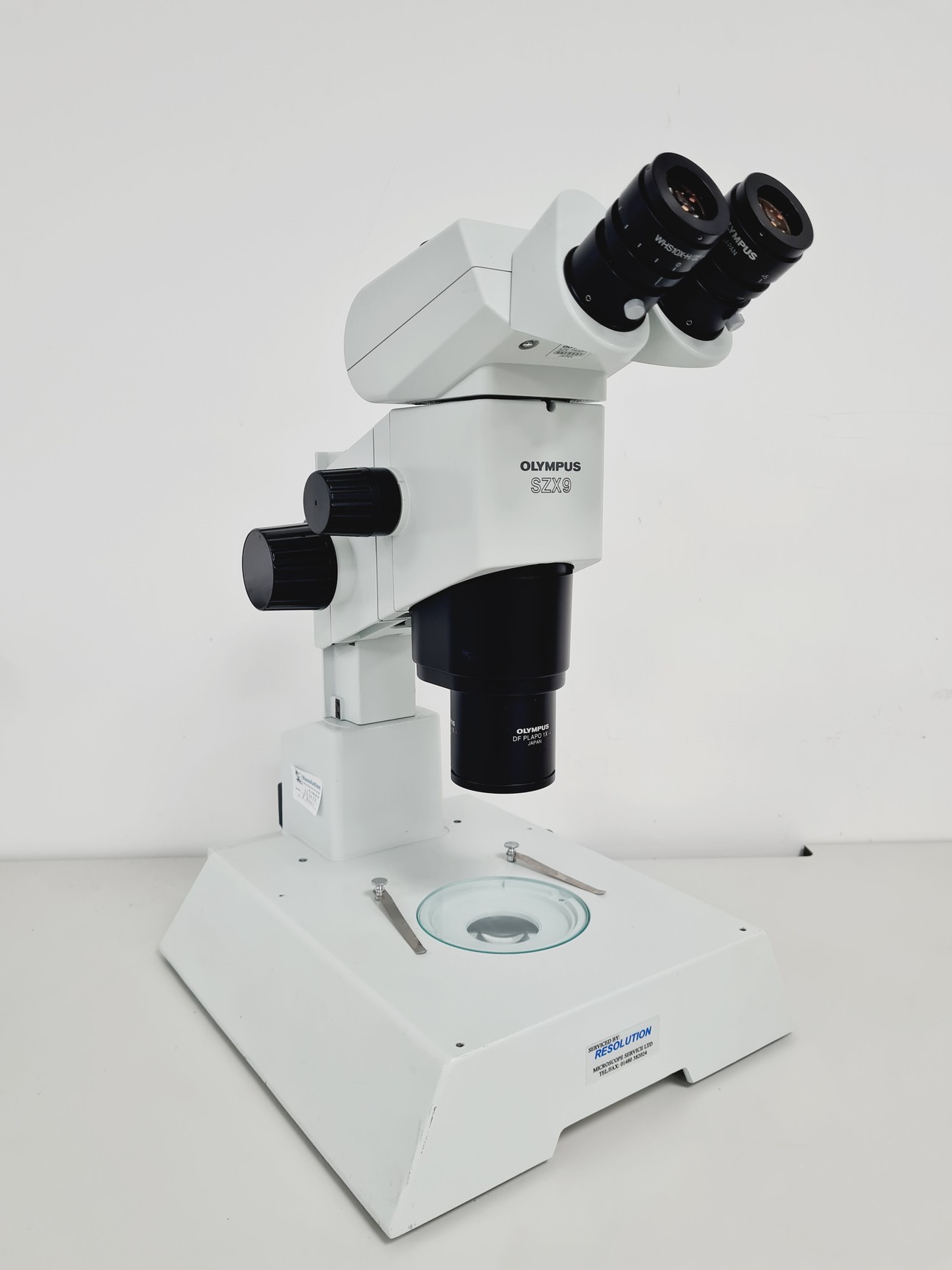 Image of Olympus Stereo Microscope SZX9 with Binocular Head and Transmitted Light Stand 