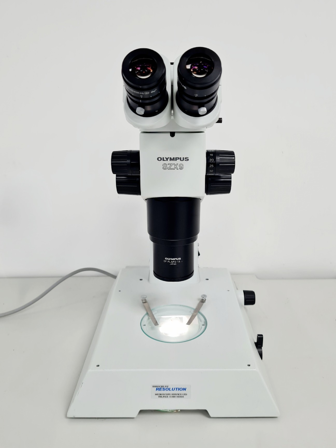 Image of Olympus Stereo Microscope SZX9 with Binocular Head and Transmitted Light Stand