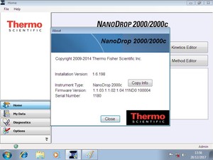 Thumbnail image of Thermo Scientific NanoDrop 2000c Spectrophotometer Lab 