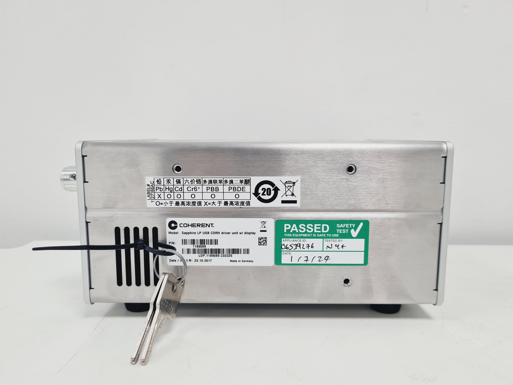 Image of Coherent Sapphire Controller with Sapphire 488 Laser Head Lab