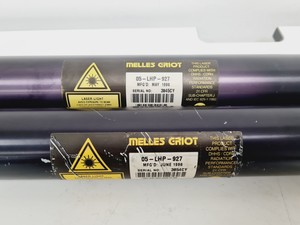 Thumbnail image of 2 x Melles Griot 05-LHP-927 Laser Heads w/ Controller Lab