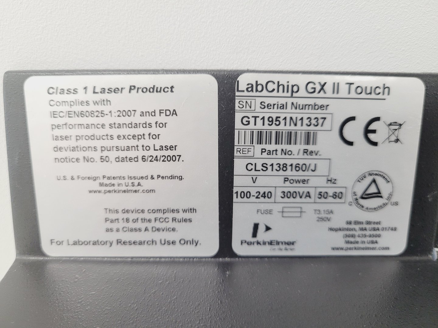 Perkin Elmer LabChip GX II Touch Protein Characterisation System Lab