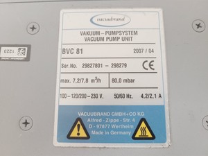 Thumbnail image of Vacuubrand Vakuum-Pump system BVC 81 VNC 1 Lab