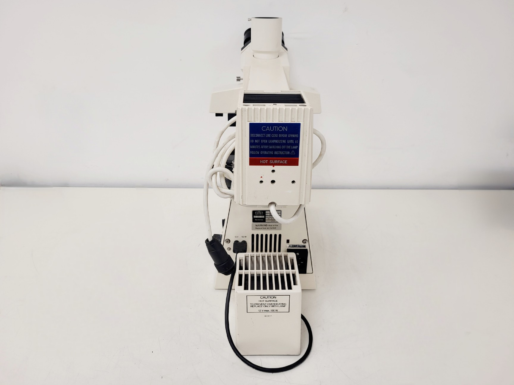 Image of Zeiss Axioskop Microscope w/ 3 x Objectives NEOFL 100x, 40x, 20x Lab