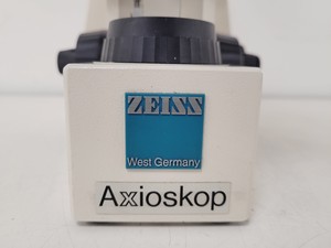 Thumbnail image of Zeiss Axioskop Microscope w/ 3 x Objectives NEOFL 100x, 40x, 20x Lab