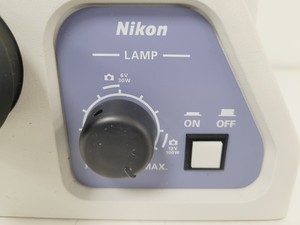 Thumbnail image of Nikon Eclipse TE200 Microscope w/ 3 x Objectives Plan, Ph w/  TE-PS100 PSU Lab