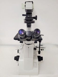 Thumbnail image of Nikon Eclipse TE200 Microscope w/ 3 x Objectives Plan, Ph w/  TE-PS100 PSU Lab