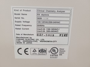 Thumbnail image of Randox RX Daytona Automated Biochemistry Analyser w/ PC & Software Lab