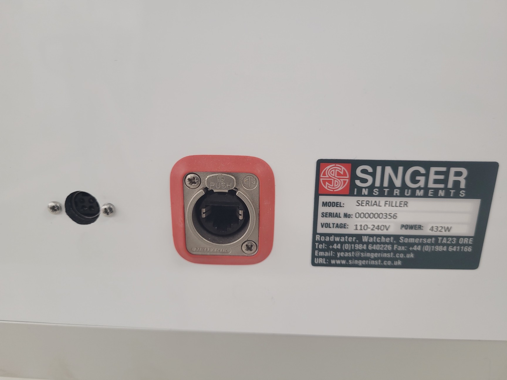 Singer Instruments Serial Filler Automatic Plate Pourer Lab