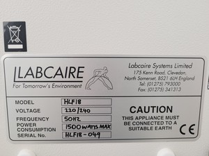 Thumbnail image of Labcaire Model HLF18 Laminar Flow Cabinet