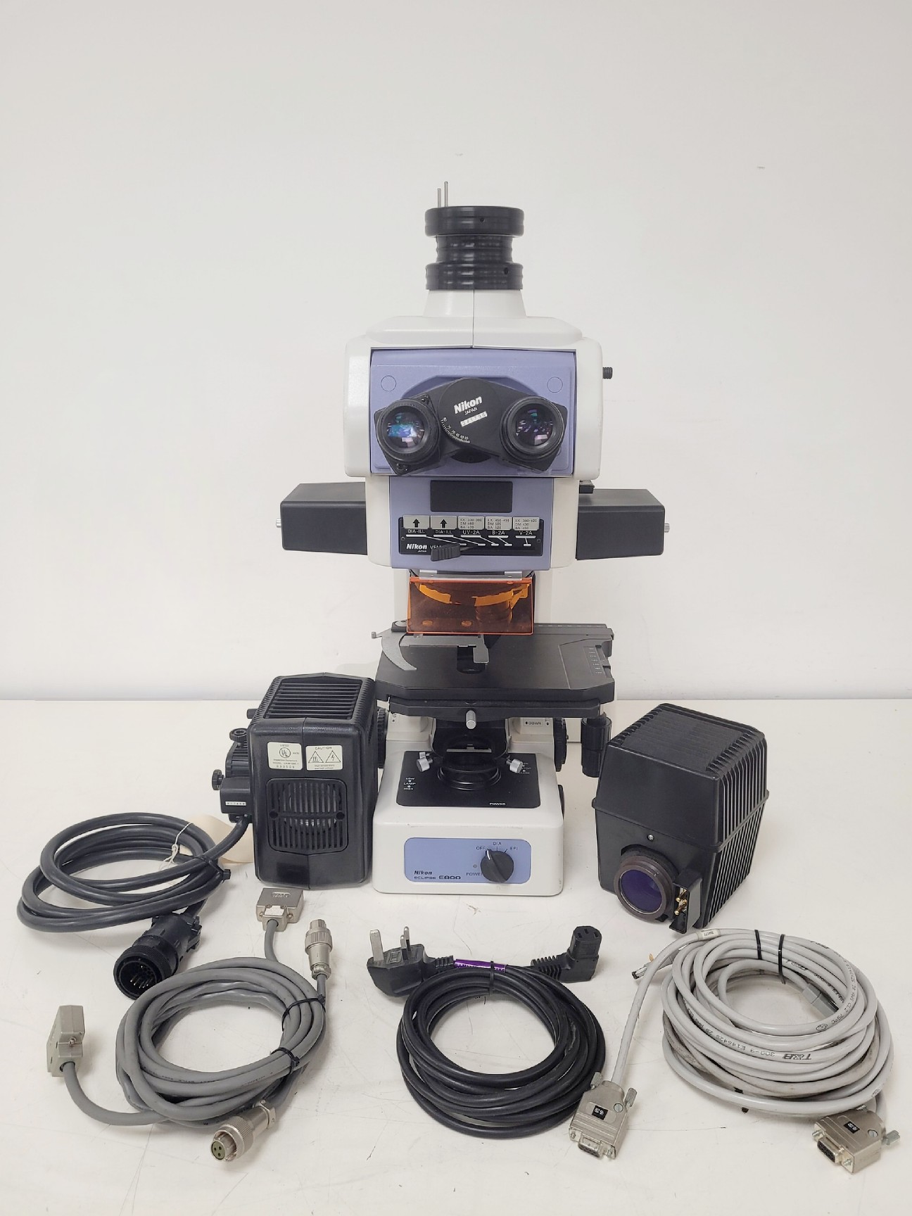 Image of Nikon Eclipse E800 Microscope w/ Plan Flour 10x/0.30 Objective Lab