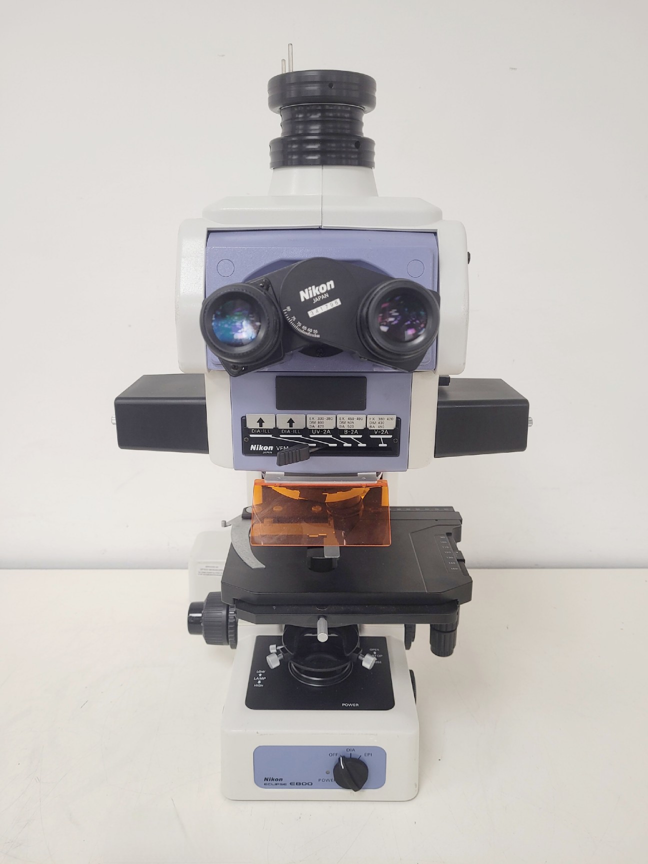 Image of Nikon Eclipse E800 Microscope w/ Plan Flour 10x/0.30 Objective Lab