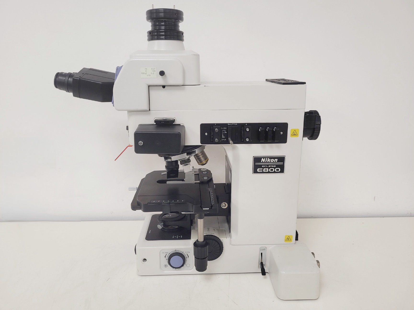 Image of Nikon Eclipse E800 Microscope w/ Plan Flour 10x/0.30 Objective Lab