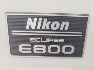 Thumbnail image of Nikon Eclipse E800 Microscope w/ Plan Flour 10x/0.30 Objective Lab