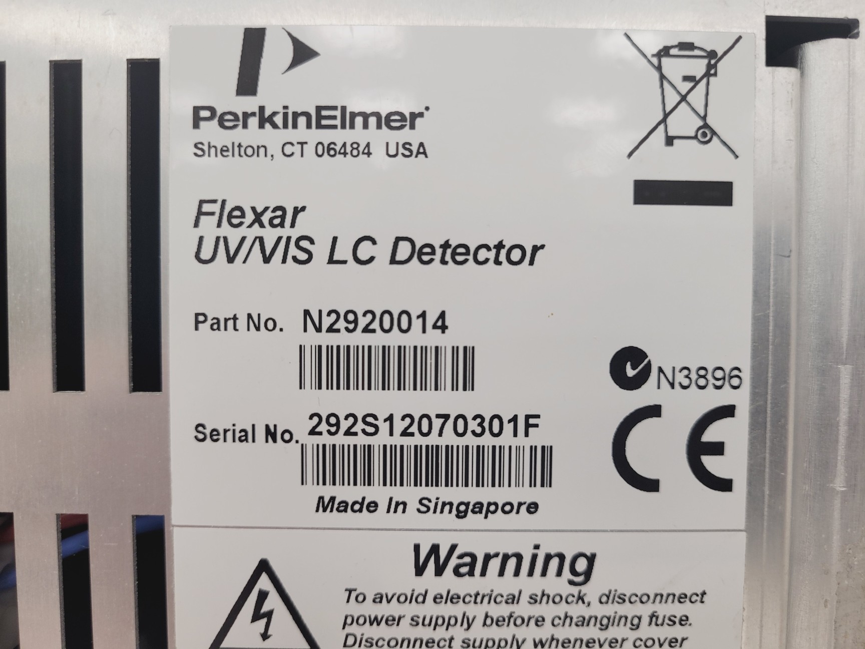 Image of Perkin Elmer Flexar UV/VIS LC Detector Lab