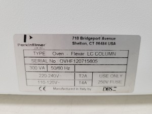 Thumbnail image of Perkin Elmer Flexar LC Column Oven Lab