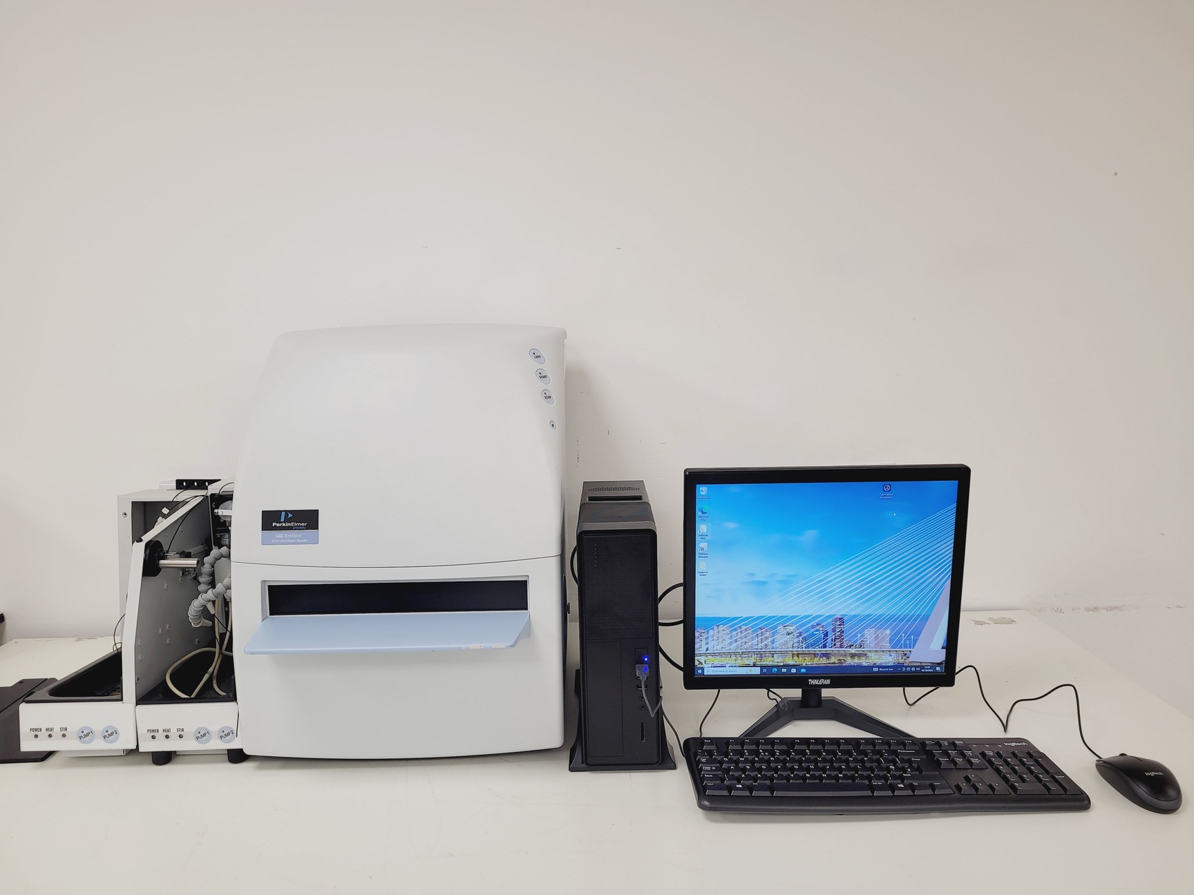 Image of Perkin Elmer Envision 2104 Multilabel Reader System w/ PC & Software Lab