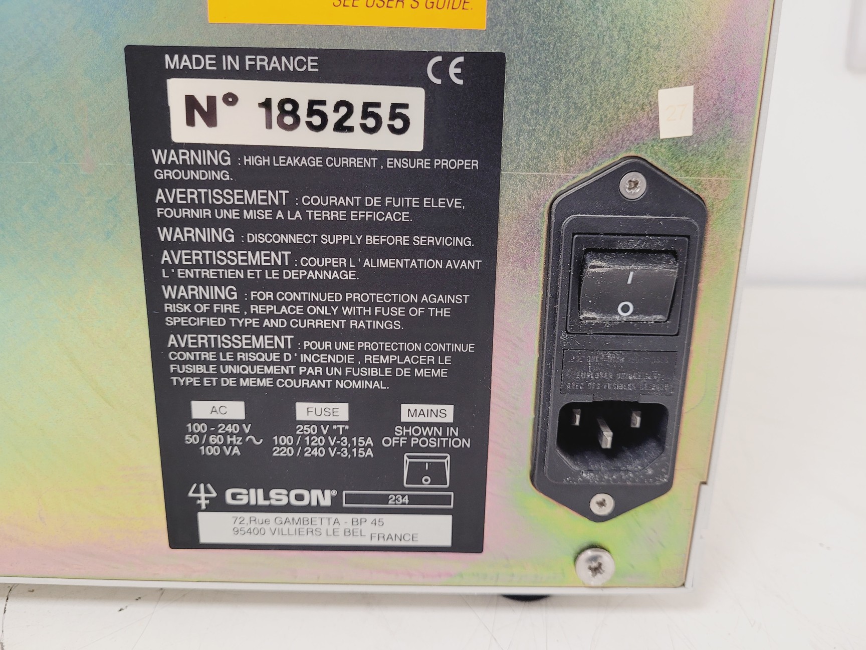 Image of Gilson Autoinjector 234 Lab Spares/Repairs