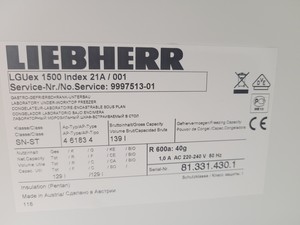 Thumbnail image of Liebherr MediLine LGUEX 1500 Freezer Lab