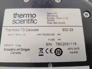 Thumbnail image of 3 x Thermo Thermotor T3 Scientific Hotel Carousels Lab