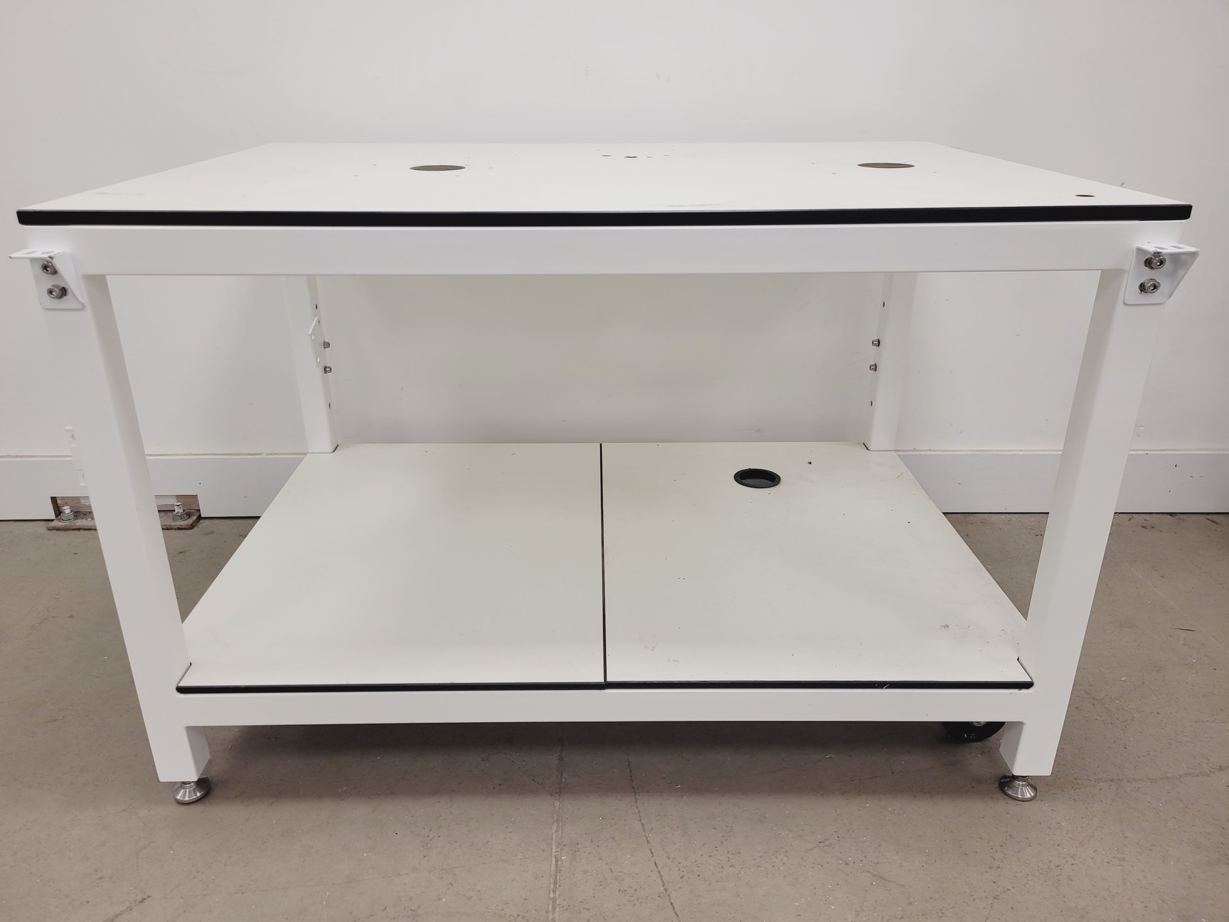 Image of 7 x White Trespa Laboratory Tables in Various Sizes Lab