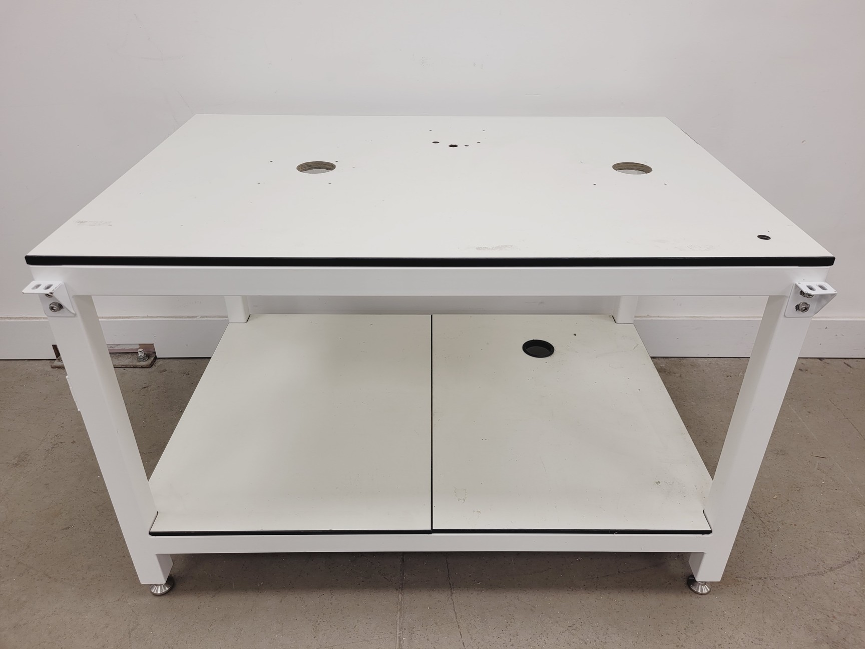 Image of 7 x White Trespa Laboratory Tables in Various Sizes Lab