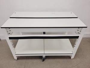 Thumbnail image of 7 x White Trespa Laboratory Tables in Various Sizes Lab