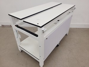 Thumbnail image of 7 x White Trespa Laboratory Tables in Various Sizes Lab