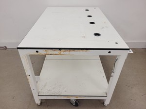Thumbnail image of 7 x White Trespa Laboratory Tables in Various Sizes Lab