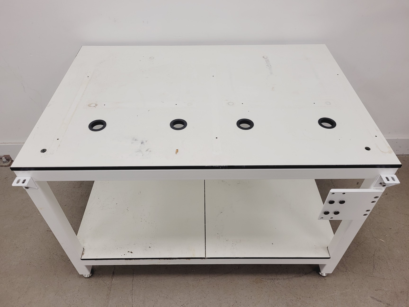 Image of 7 x White Trespa Laboratory Tables in Various Sizes Lab