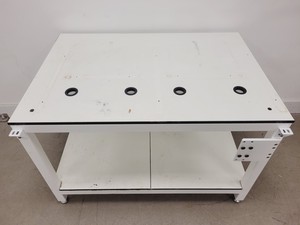 Thumbnail image of 7 x White Trespa Laboratory Tables in Various Sizes Lab