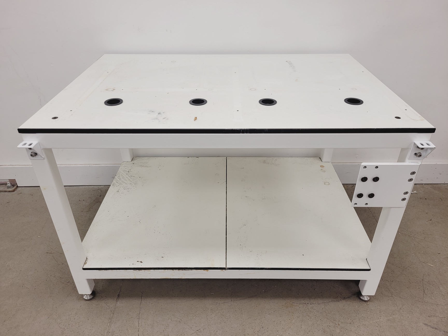 Image of 7 x White Trespa Laboratory Tables in Various Sizes Lab
