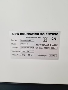 Thumbnail image of New Brunswick Scientific U410-45 Ultra Low Temperature Freezer Lab