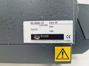 Thumbnail image of Biochrom Libra Model S6 Spectrophotometer Lab