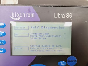 Thumbnail image of Biochrom Libra Model S6 Spectrophotometer Lab